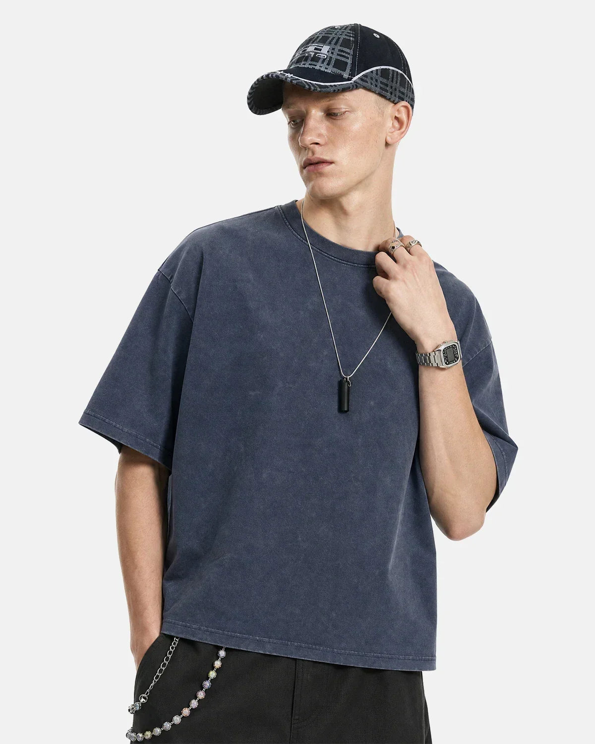 Snow Washed Heavyweight Boxy T-Shirt | Flation Streetwear