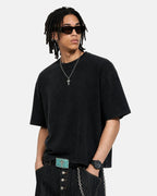 Snow Washed Heavyweight Boxy T-Shirt | Flation Streetwear