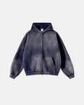Acid Washed Zip Up Hoodies | Flation Streetwear