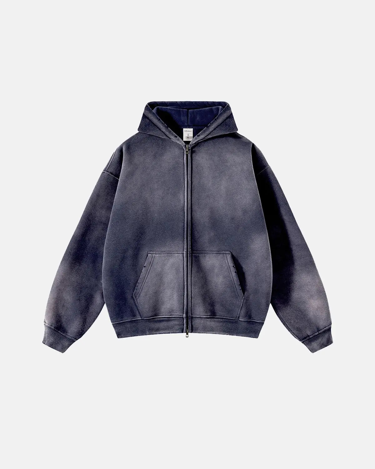 Acid Washed Zip Up Hoodies | Flation Streetwear
