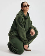 Boxy Fit Acid Washed Fleece Zip Up Hoodies | Flation Streetwear