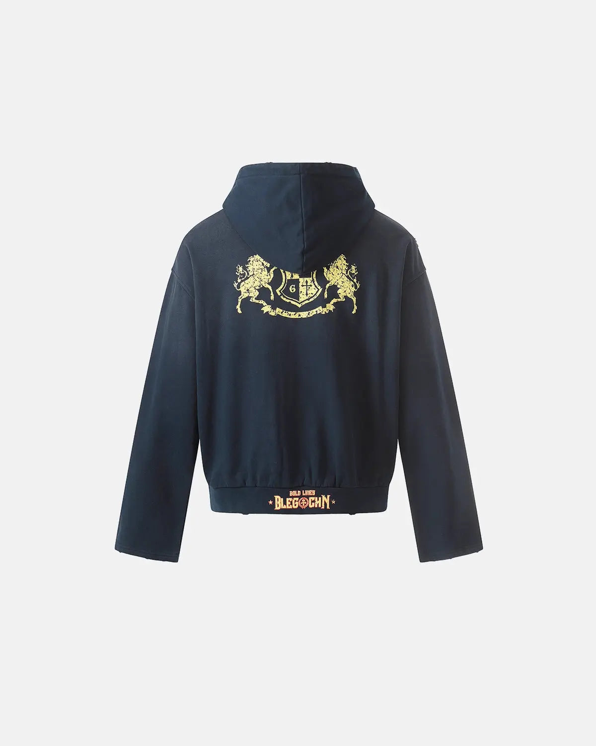 Distressed Washed Printed Zip Up Hoodies | Flation Streetwear