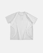 Mesh Patchwork Stitching Embroidered T-Shirt | Flation Streetwear
