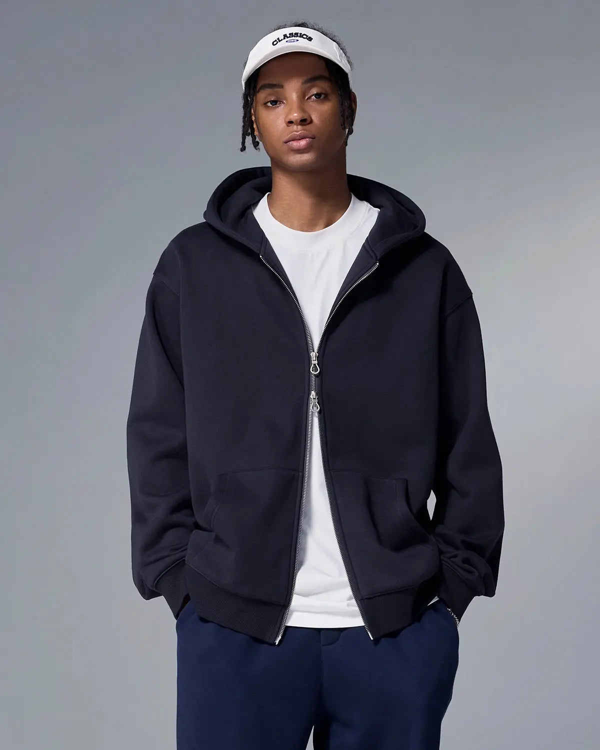 Fleece Zip-Up Oversized Hoodies | Flation Streetwear