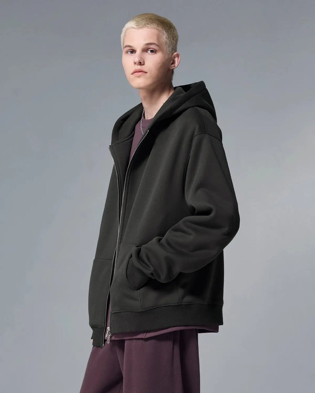 Fleece Zip-Up Oversized Hoodies | Flation Streetwear