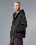 Fleece Zip-Up Oversized Hoodies | Flation Streetwear