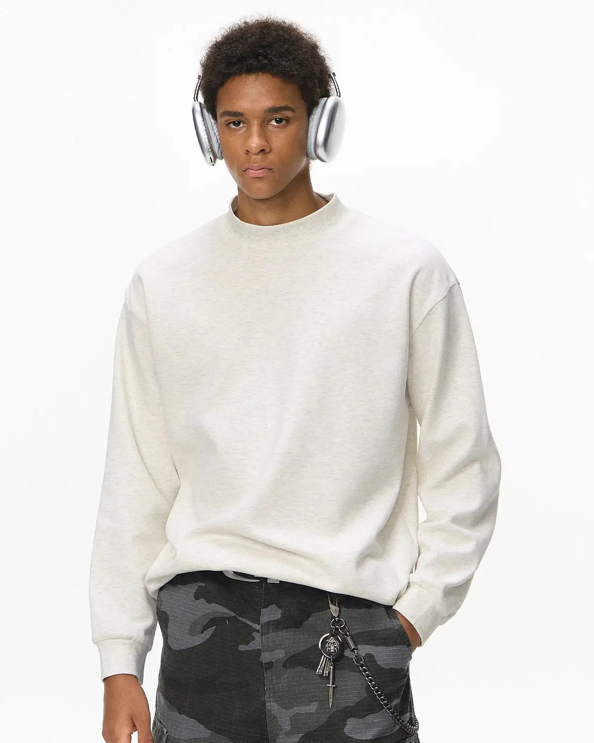 Soft Touch Mock Neck Sweatshirt | Flation Streetwear