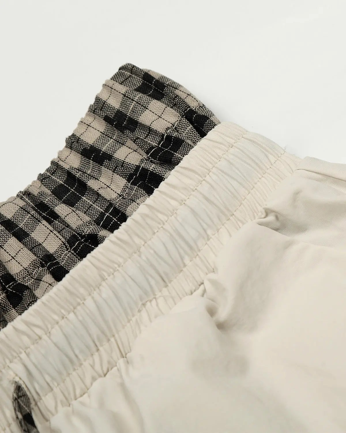 Plaid Double Waist Baggy Track Pants | Flation Streetwear