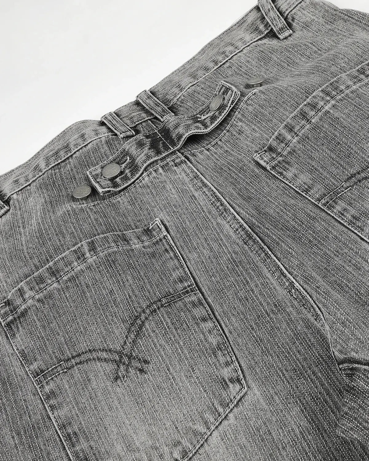 Bamboo Weaves Barrel Jeans | Flation Streetwear