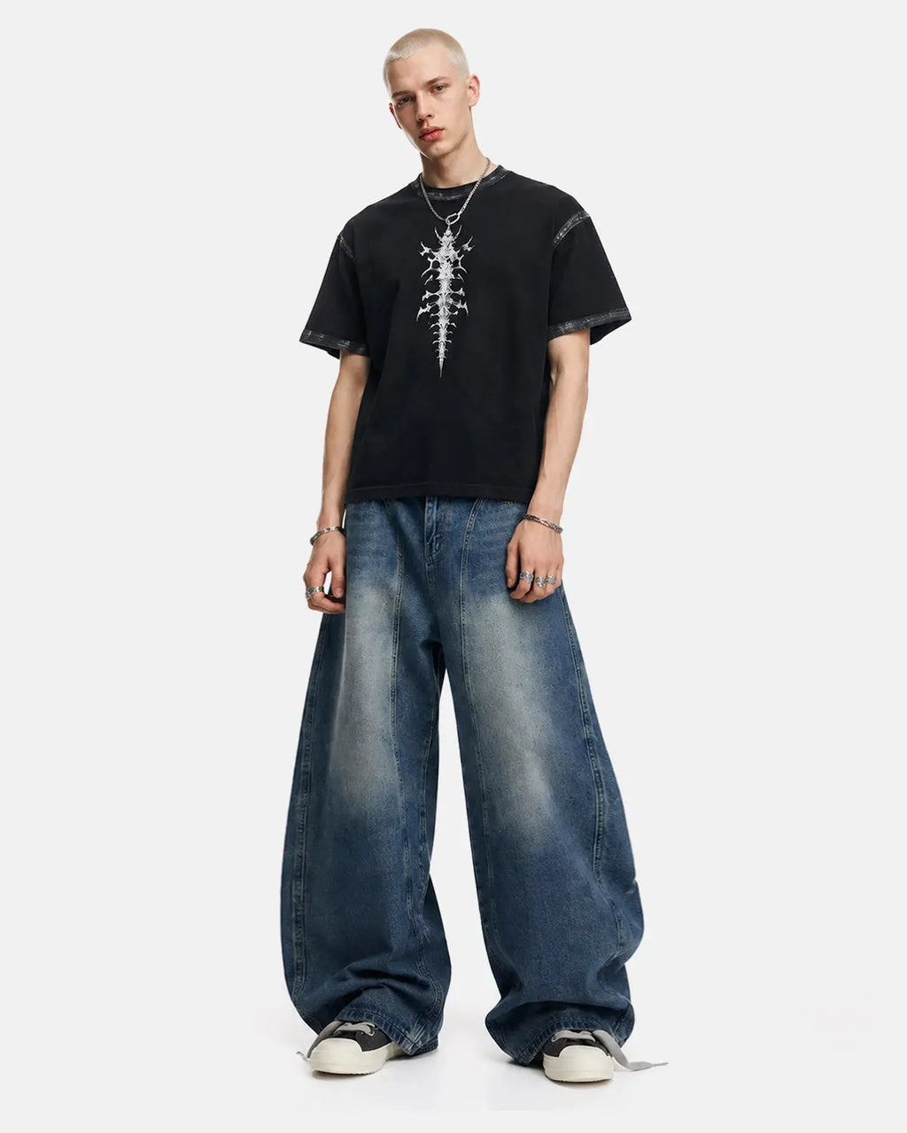 Deconstructed Barrel Jeans | Flation Streetwear