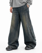 Deconstructed Straight-Leg Jeans | Flation Streetwear