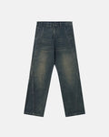 Deconstructed Straight-Leg Jeans | Flation Streetwear