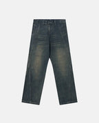 Deconstructed Straight-Leg Jeans | Flation Streetwear