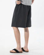 Pinstripe Pleated Tailored Shorts | Flation Streetwear