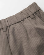 Pinstripe Pleated Tailored Shorts | Flation Streetwear