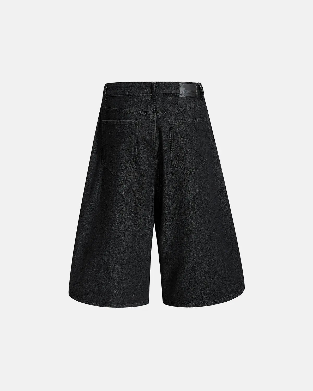 Asymmetric Button Raw Denim Jorts | Flation Streetwear