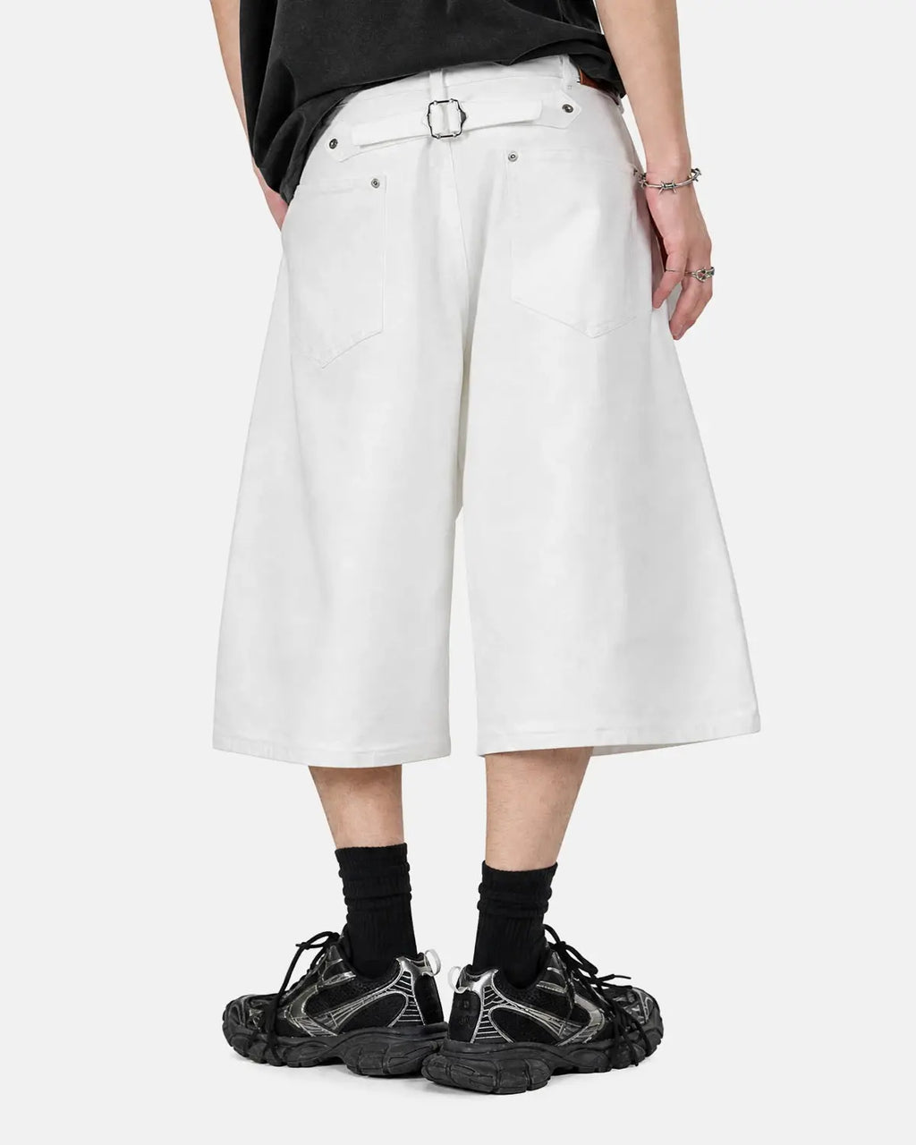 Back Buckle Longline Casual Shorts | Flation Streetwear