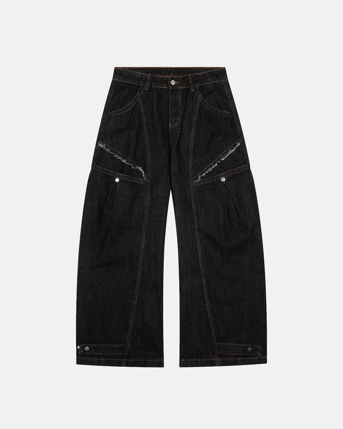 Black Super Barrel Jeans  | Flation Streetwear