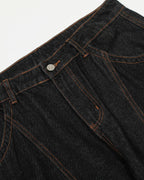 Black Super Barrel Jeans  | Flation Streetwear