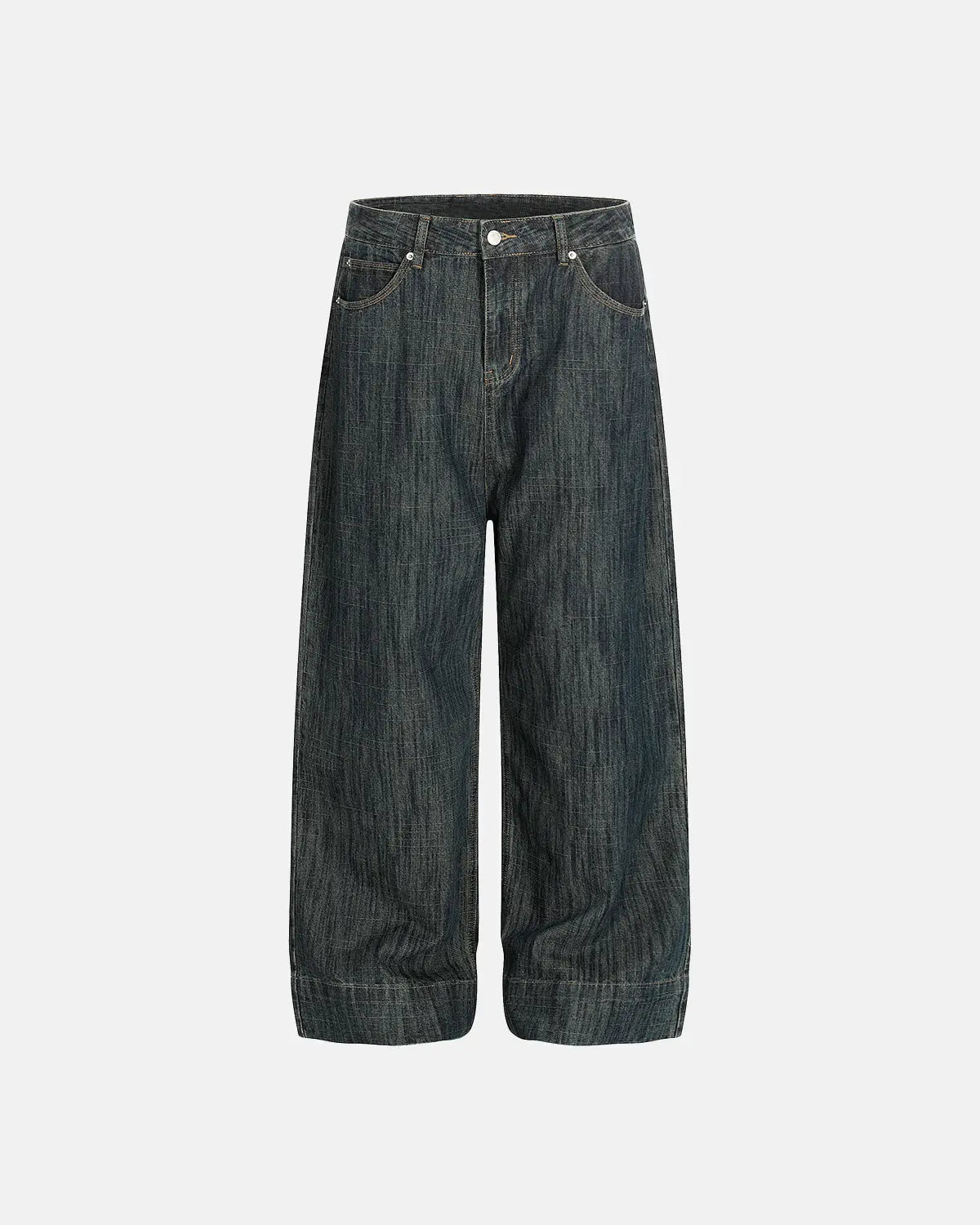 Cinch Back Bamboo Weave Jeans | Flation Streetwear
