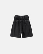 Double Waist Acid Wash Waffle Shorts | Flation Streetwear