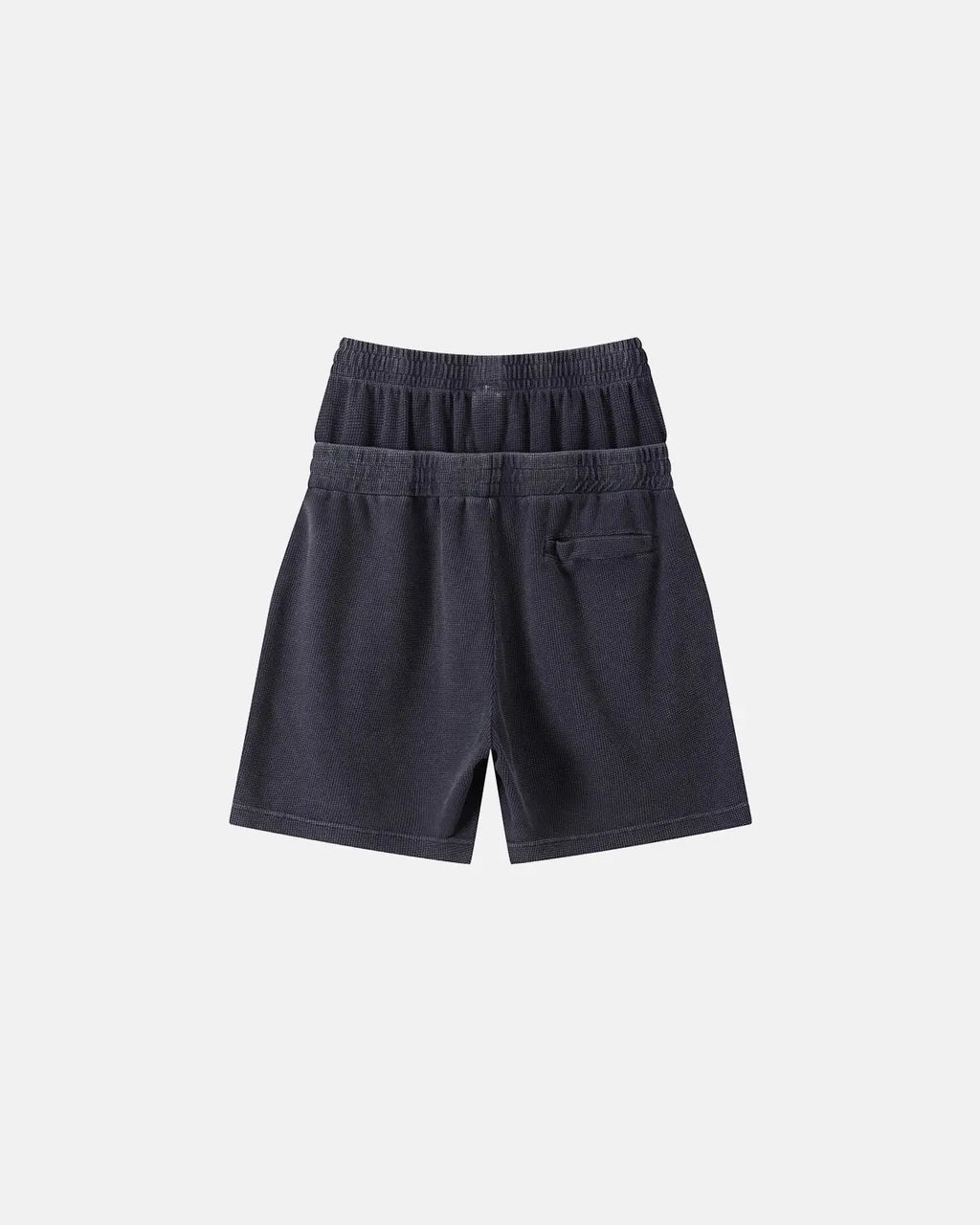 Double Waist Acid Wash Waffle Shorts | Flation Streetwear