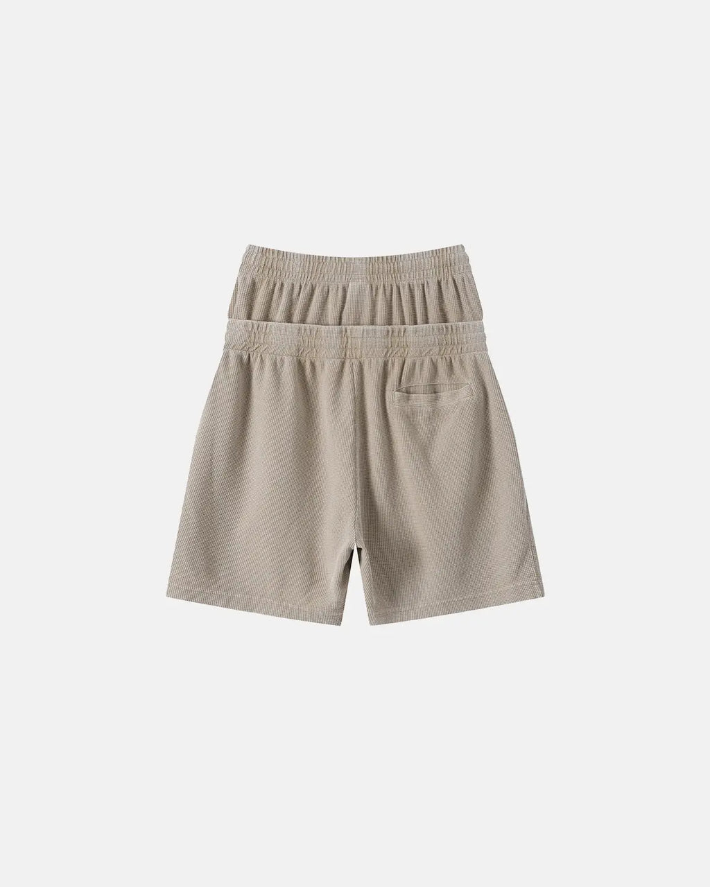 Double Waist Acid Wash Waffle Shorts | Flation Streetwear