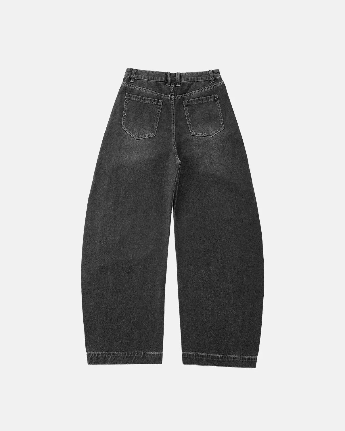 Front Striped Rhinestone Barrel Jeans | Flation Streetwear