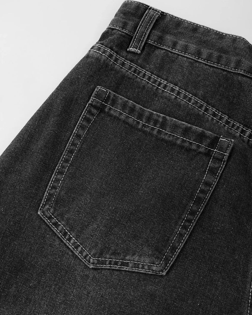 Front Striped Rhinestone Barrel Jeans | Flation Streetwear