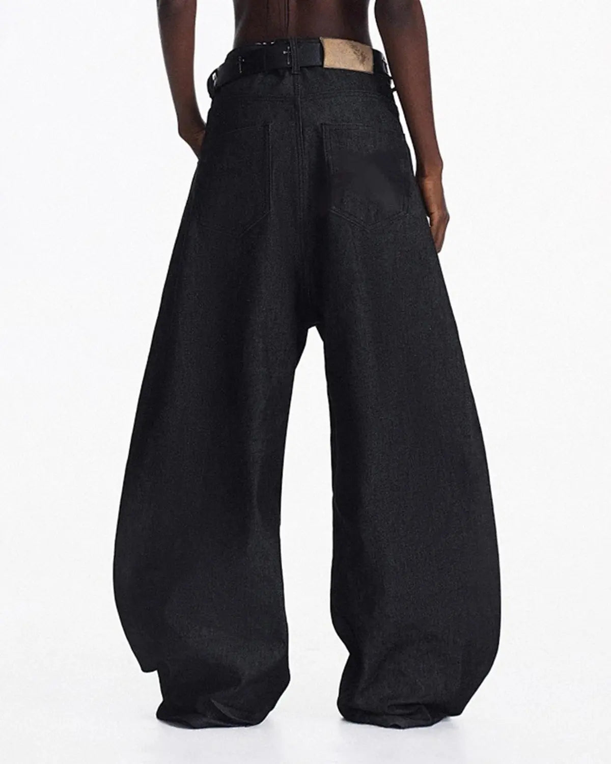 Heavyweight Baggy Raw Wide-Leg Jeans | Flation Streetwear