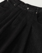 Heavyweight Baggy Raw Wide-Leg Jeans | Flation Streetwear