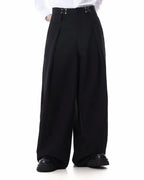 Metal Hook Wide-Leg Suit Pants | Flation Streetwear