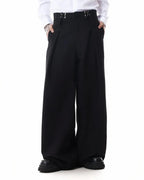 Metal Hook Wide-Leg Suit Pants | Flation Streetwear