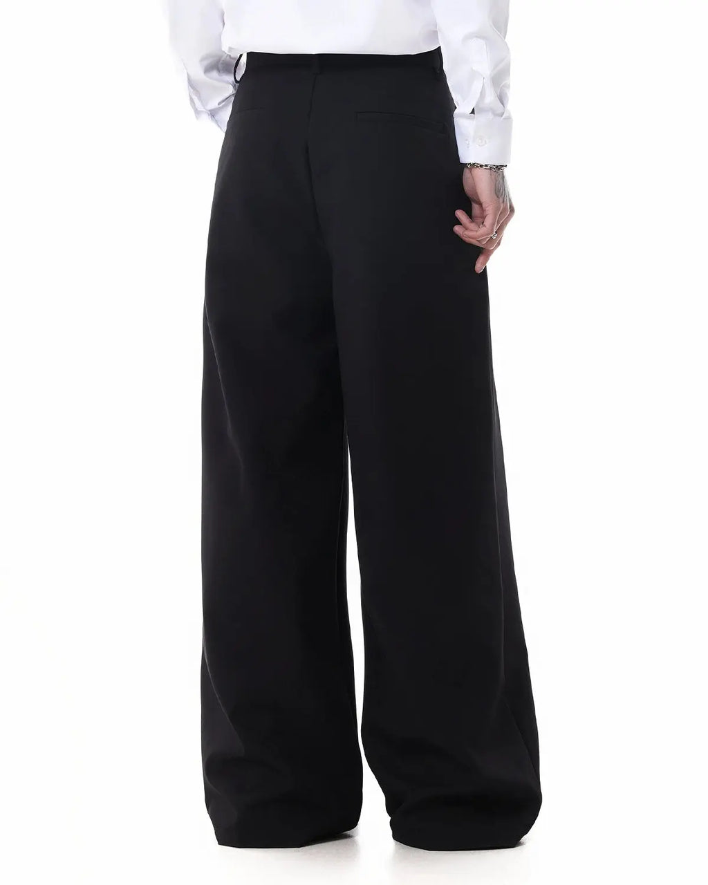 Metal Hook Wide-Leg Suit Pants | Flation Streetwear