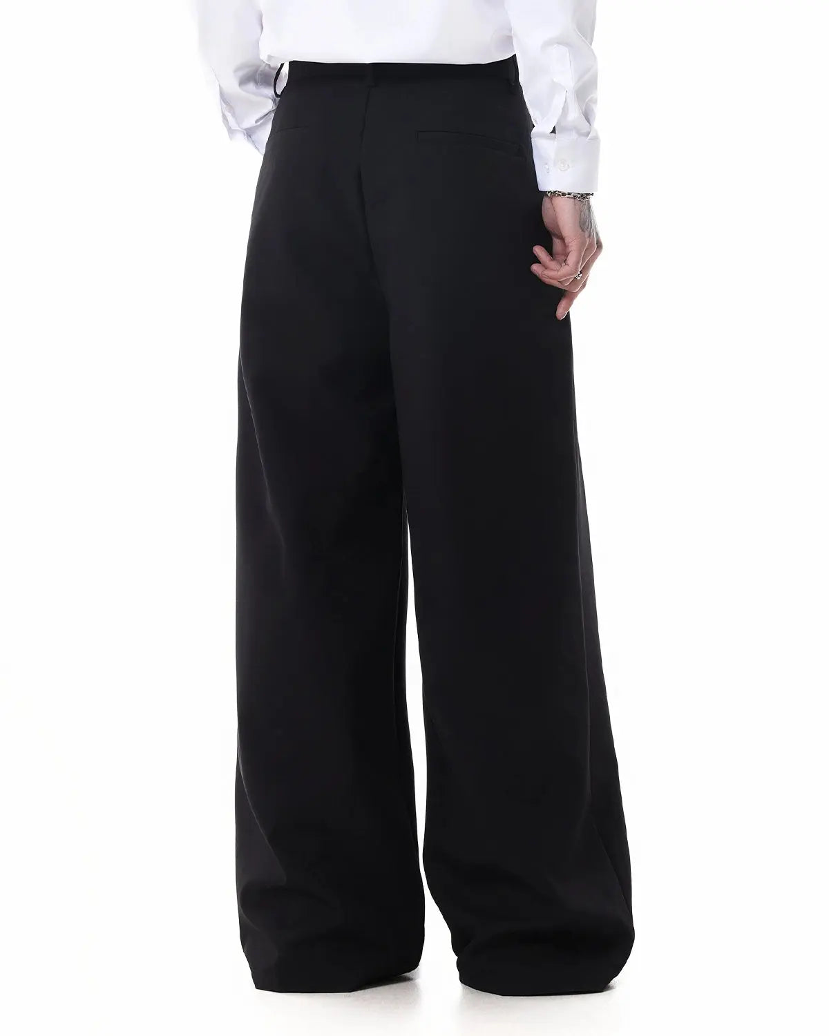 Metal Hook Wide-Leg Suit Pants | Flation Streetwear