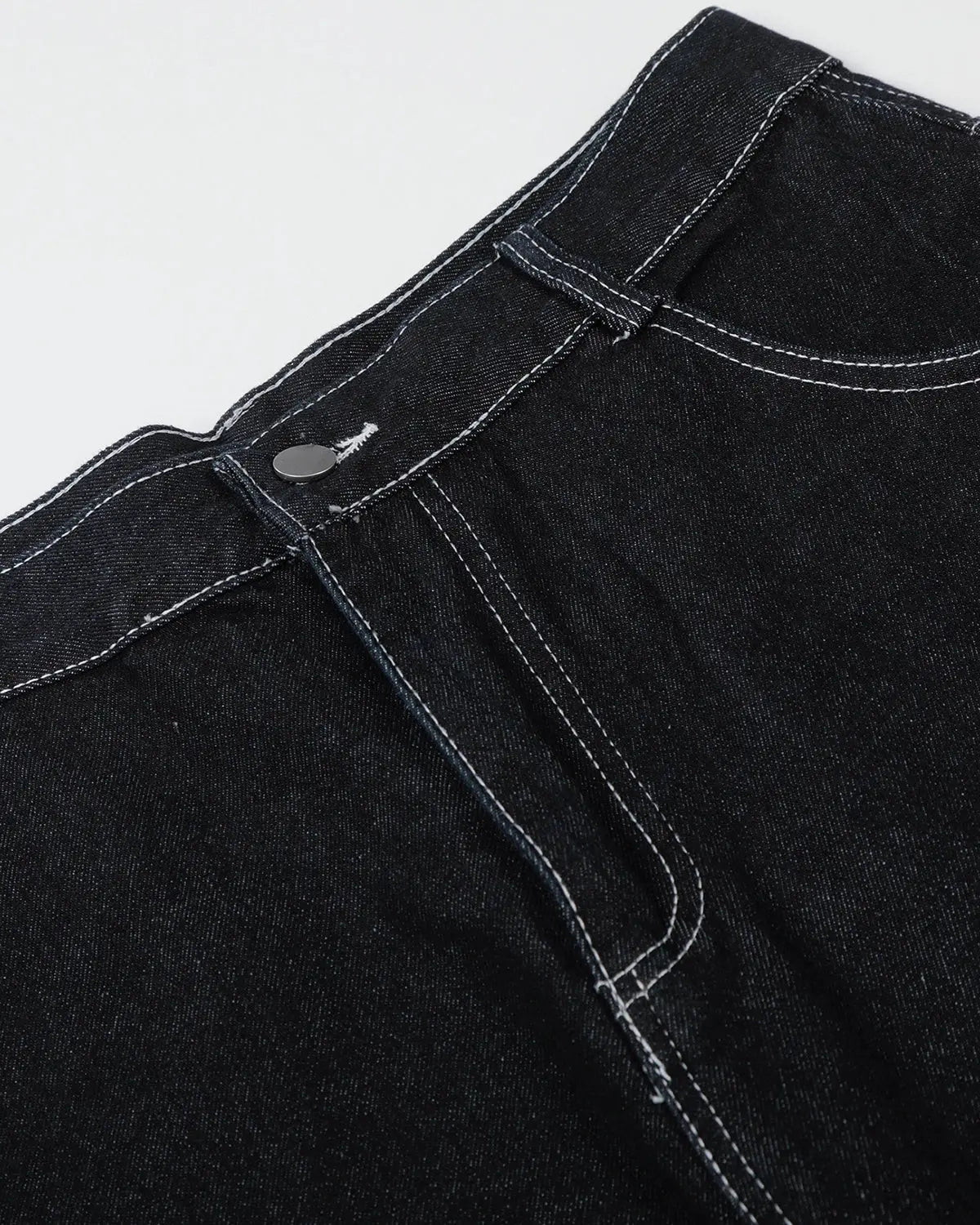 Star Rhinestone Denim Shorts | Flation Streetwear