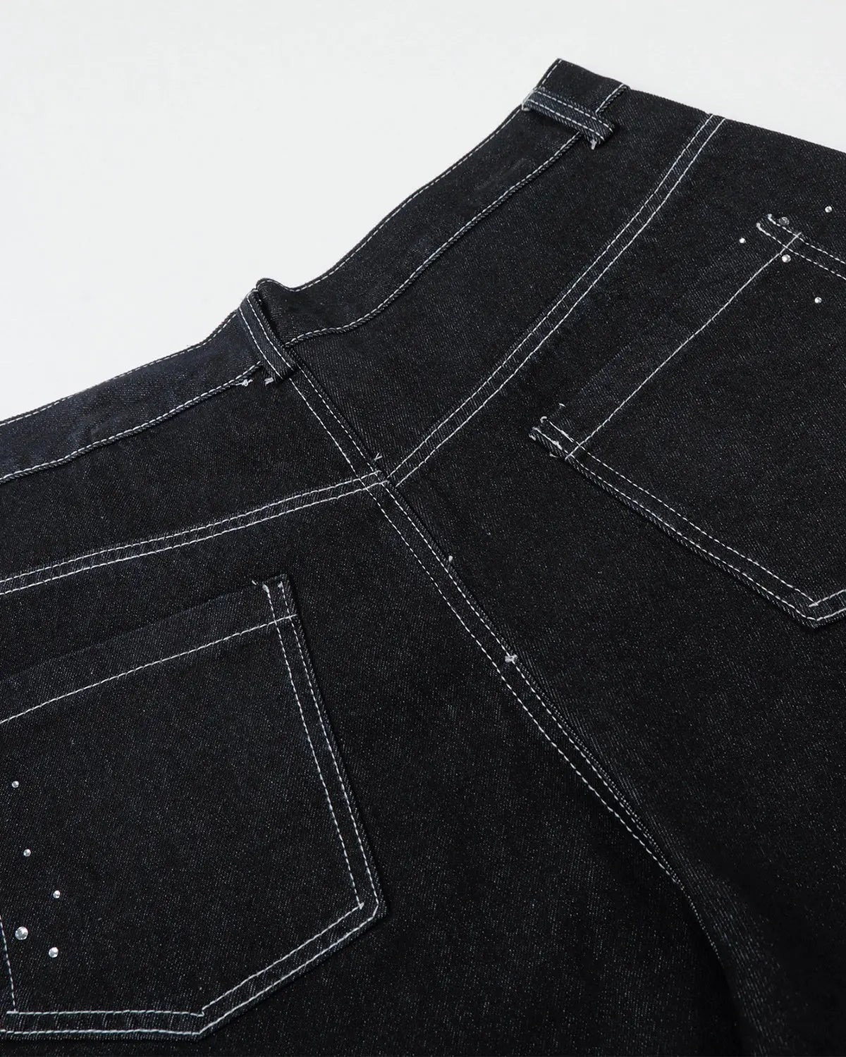 Star Rhinestone Denim Shorts | Flation Streetwear