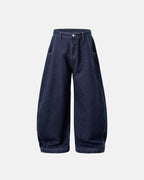 Raw Washed Barrel Jeans | Flation Streetwear