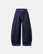 Raw Washed Barrel Jeans | Flation Streetwear
