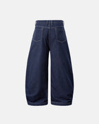 Raw Washed Barrel Jeans | Flation Streetwear