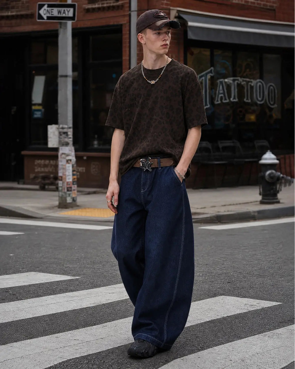 Raw Washed Barrel Jeans | Flation Streetwear