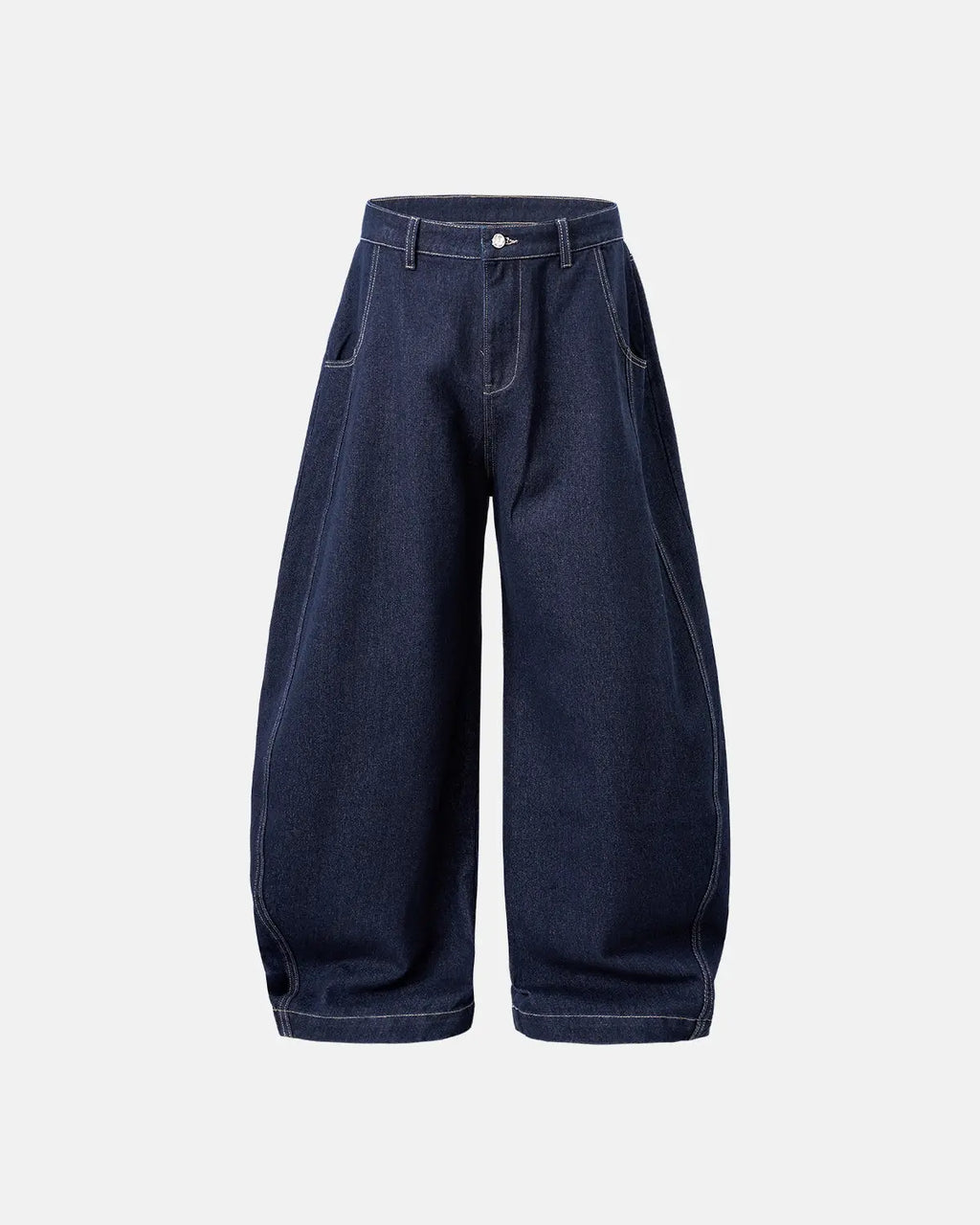 Raw Washed Barrel Jeans | Flation Streetwear