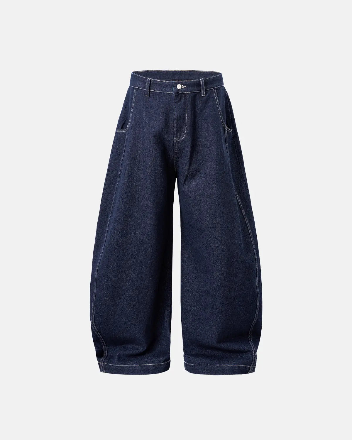Raw Washed Barrel Jeans | Flation Streetwear