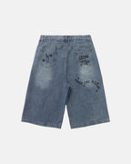 Washed Graffiti Longline Jorts | Flation Streetwear