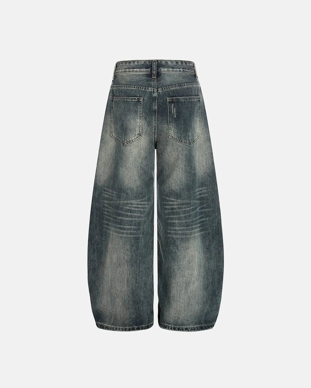 Acid Washed Ripped Baggy Barrel Jeans | Flation Streetwear