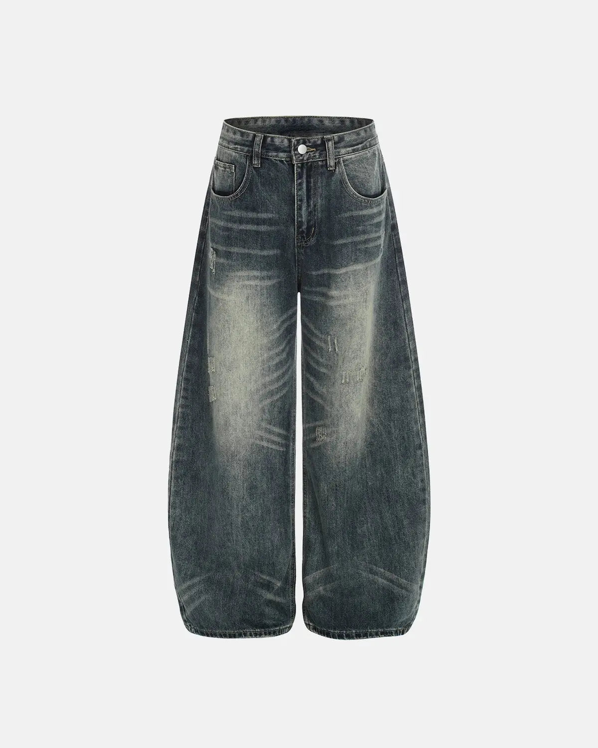 Acid Washed Ripped Baggy Barrel Jeans | Flation Streetwear