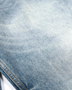 Acid Washed Whisker Clasp Barrel Jeans | Flation Streetwear