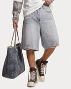 Adjustable Waist Baggy Jorts | Flation Streetwear