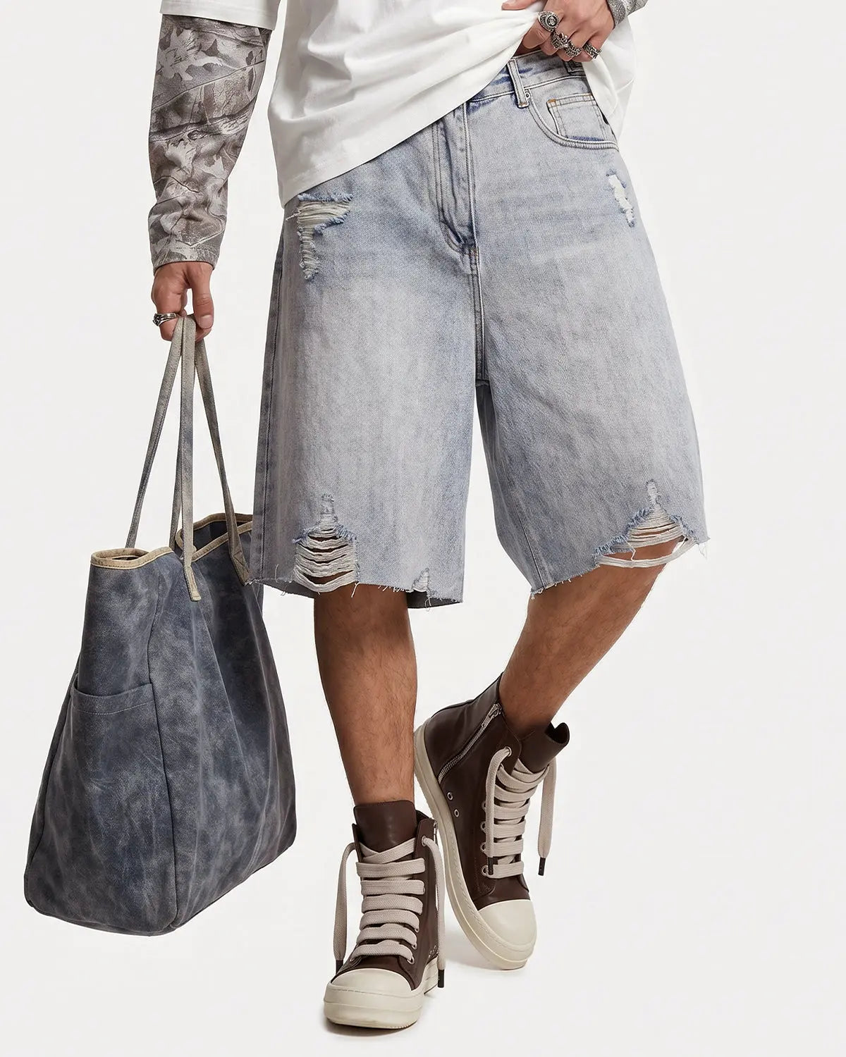 Adjustable Waist Baggy Jorts | Flation Streetwear