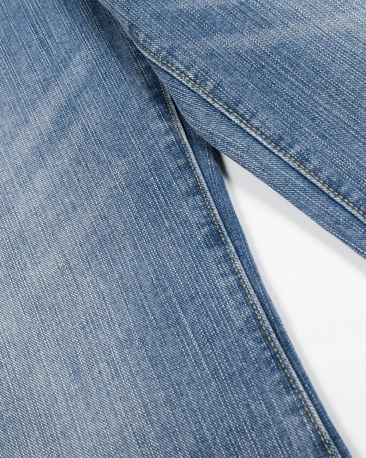 Cinch Back Washed Bamboo Weave Baggy Jeans | Flation Streetwear